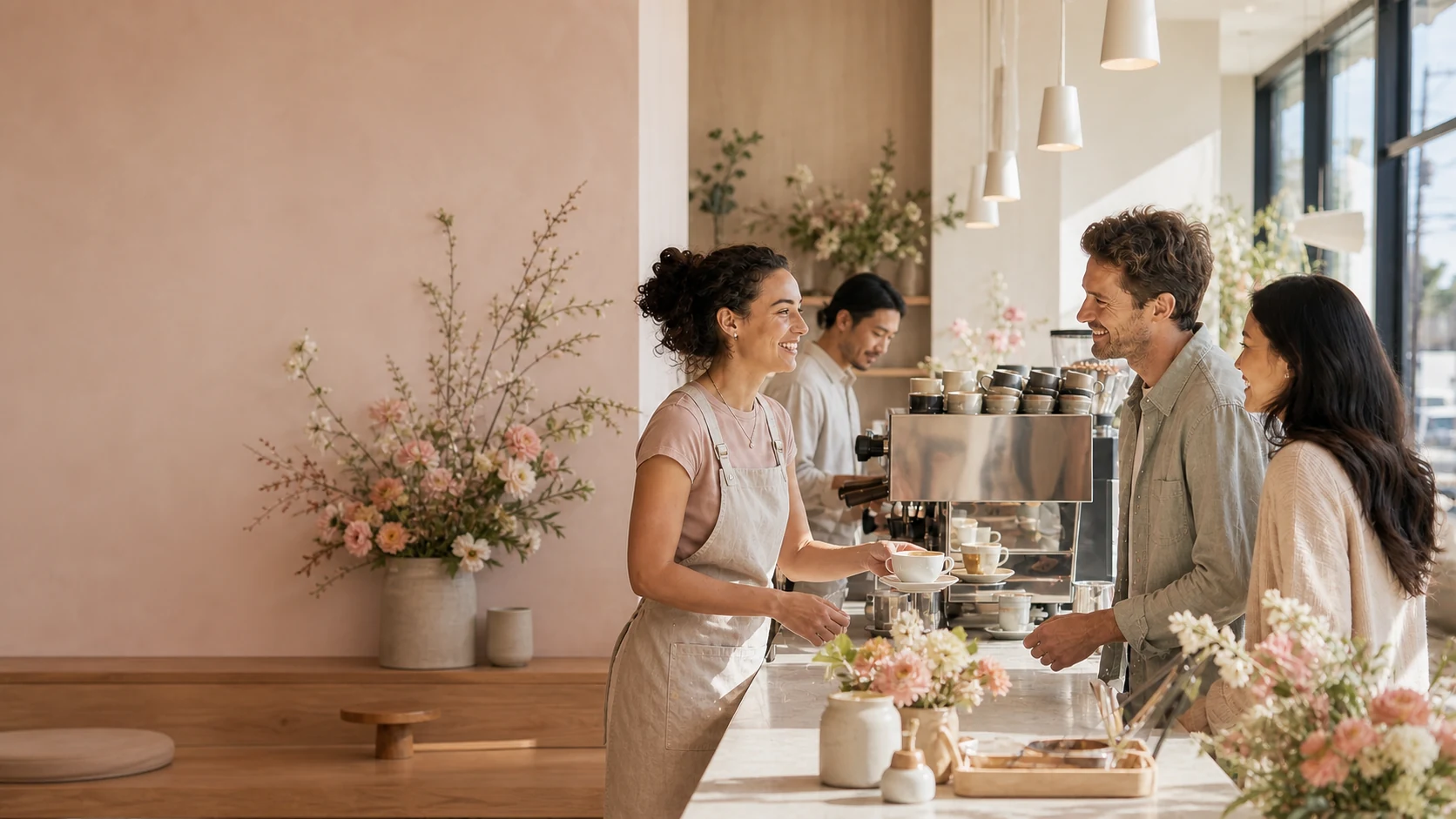 Updated Everyday Cafe homepage with the weekday breakfast offer and Book a table button